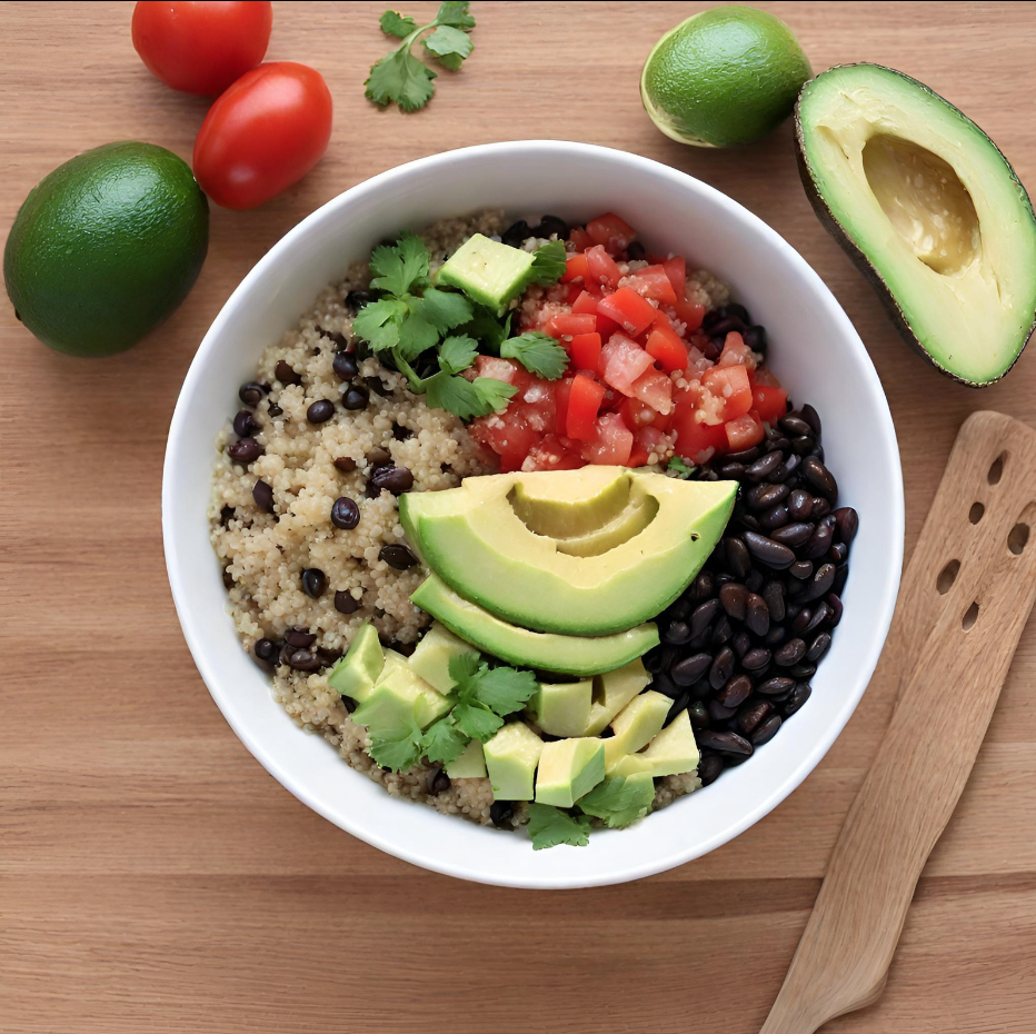 Vegane Quinoa und Schwarze-Bohnen-Bowl: Protein-Power für dein veganes&nbsp;Leben